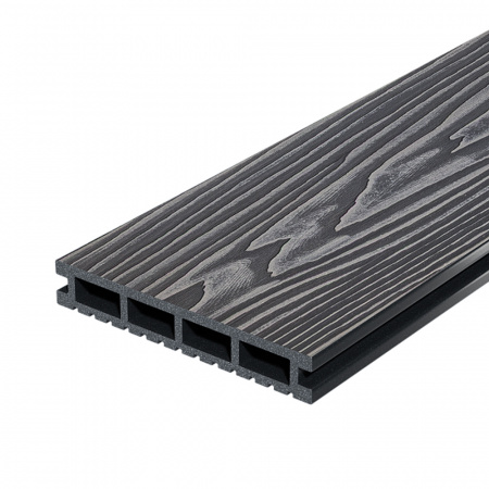Террасная доска DOCKE DECKING Urban Жженый Кедр (графит) 150х24х3000 0,45м2 фото