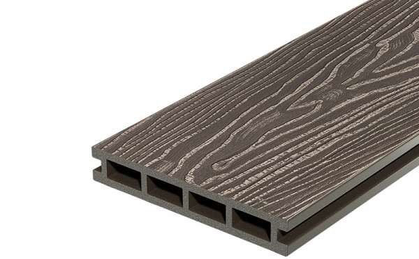 Террасная доска DOCKE DECKING Country Темный Орех (венге) 150х24х3000 0,45м2 фото