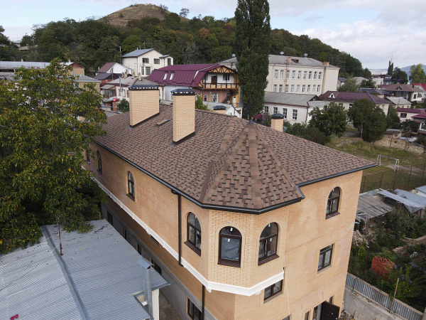 Ламинированная черепица Docke Премиум Dragon Капучино (1кв.м.) фото