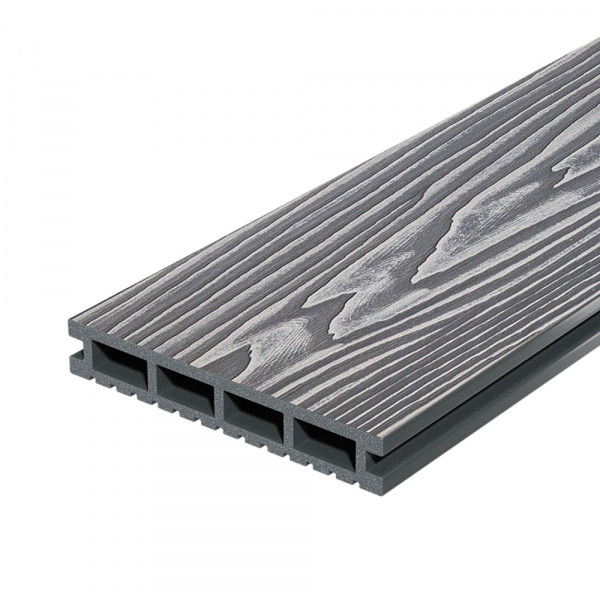 Террасная доска DOCKE DECKING Urban Дымчатый Дуб (серый) 150х24х3000 0,45м2 фото
