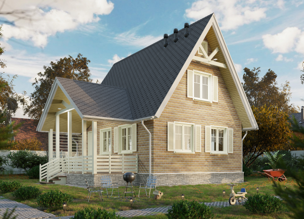 Фасадная плитка Docke Премиум Брик Песчаный (1 кв.м) фото