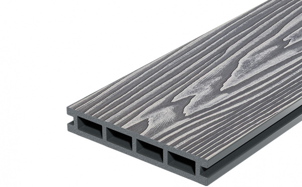 Террасная доска DOCKE DECKING Country Дымчатый Дуб (серый) 150х24х3000 0,45м2