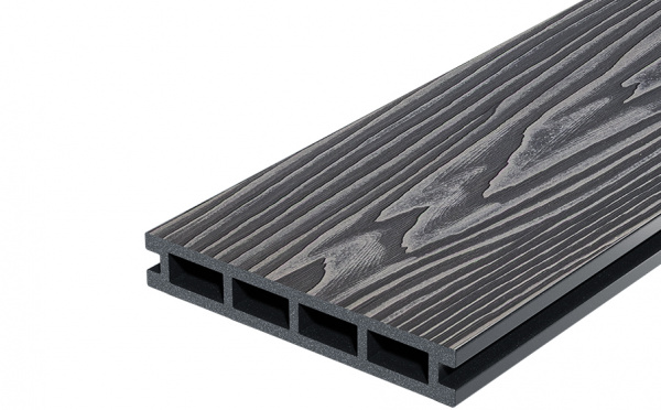 Террасная доска DOCKE DECKING Country  Жженый Кедр (графит) 150х24х3000 0,45м2